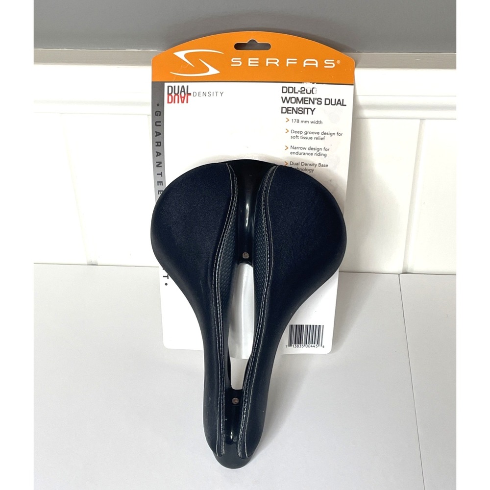 Serfas DDL-200 Women's Dual Density Bicycle Saddle Seat 178mm Width